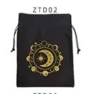 Velvet Tarot Card Bag — Valknut Norse Symbol Drawstring Pouch