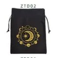 Velvet Tarot Card Bag — Valknut Norse Symbol Drawstring Pouch