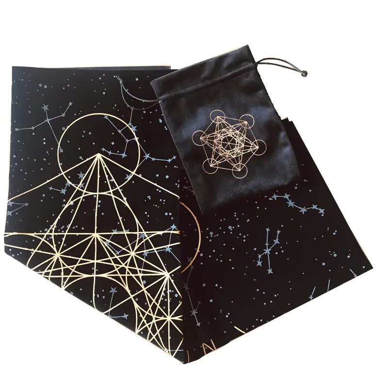Metatrone's Cub Crystal Grid Altar Cloth (In Stock)