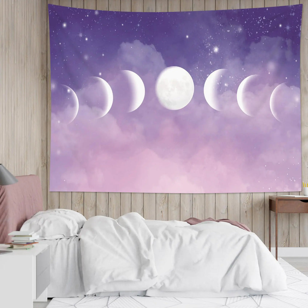 Lunar Phases Tapestry