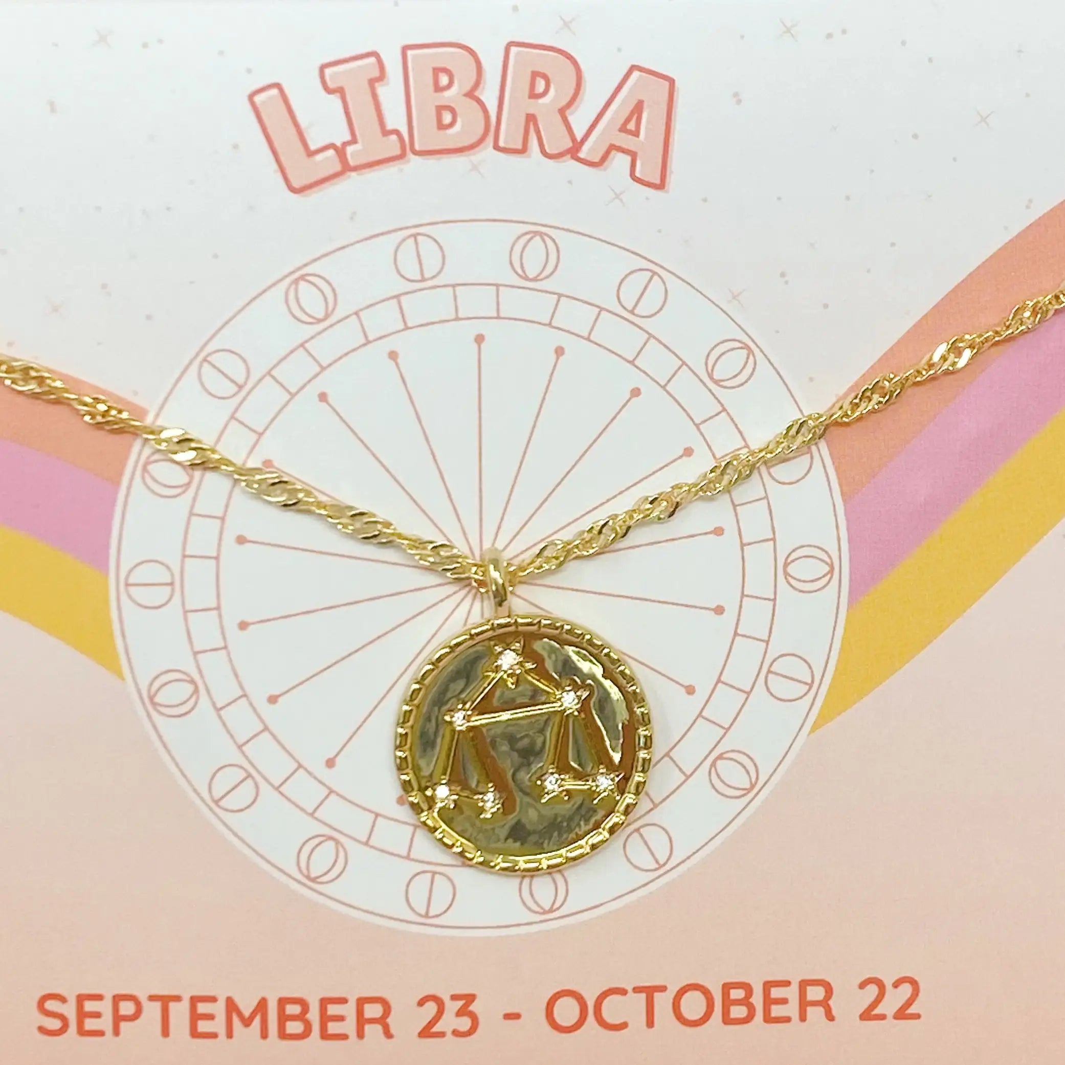 Zodiac Constellation Necklace | Gold-Plated Astrology Pendant | All 12 Signs Available | Celestial Jewelry