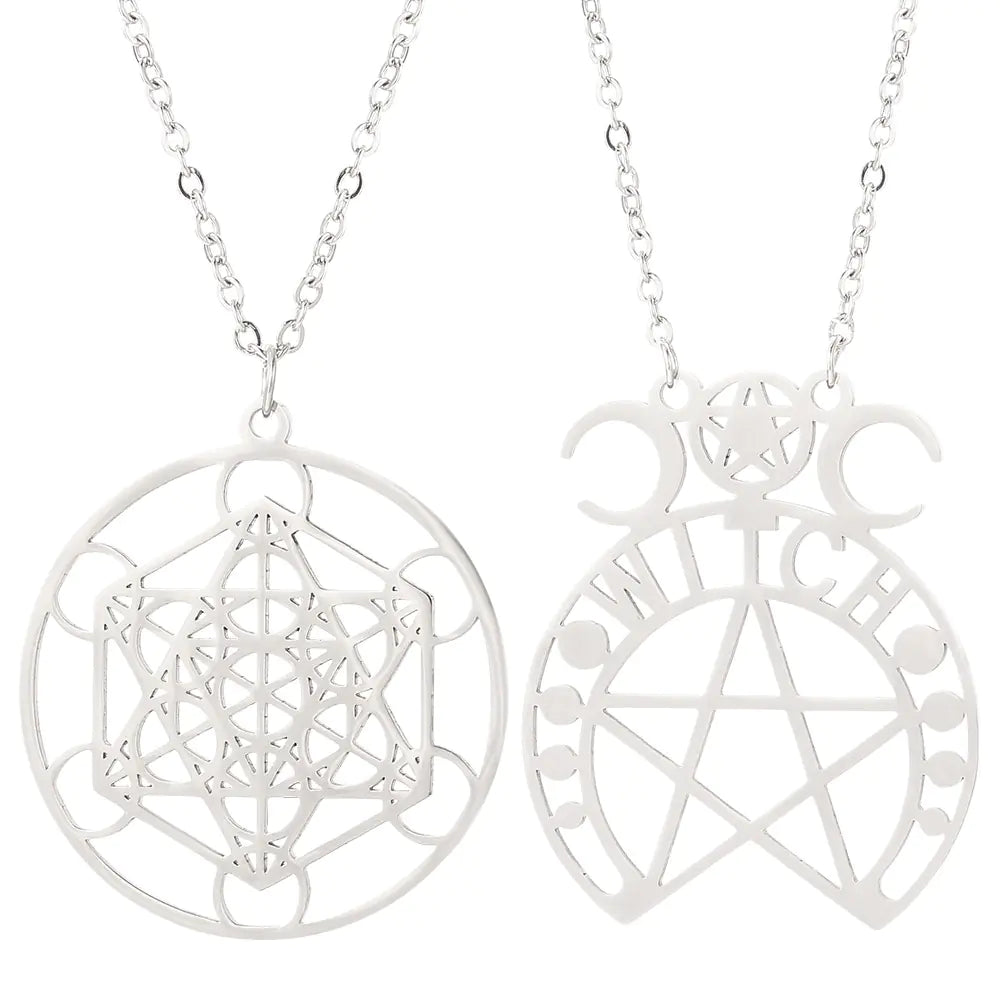 Supernatural Moon Goddess Necklace - Stainless Steel Pendant